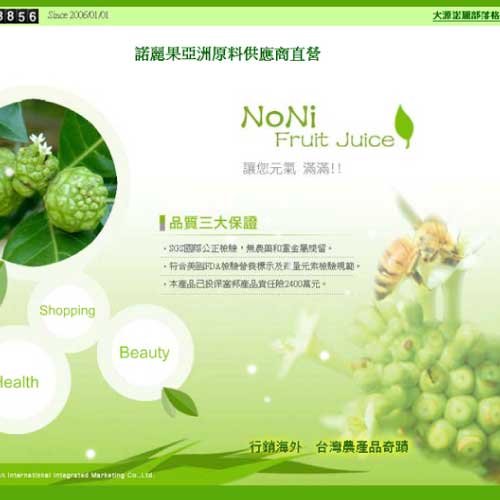 諾麗果保健品|網頁設計