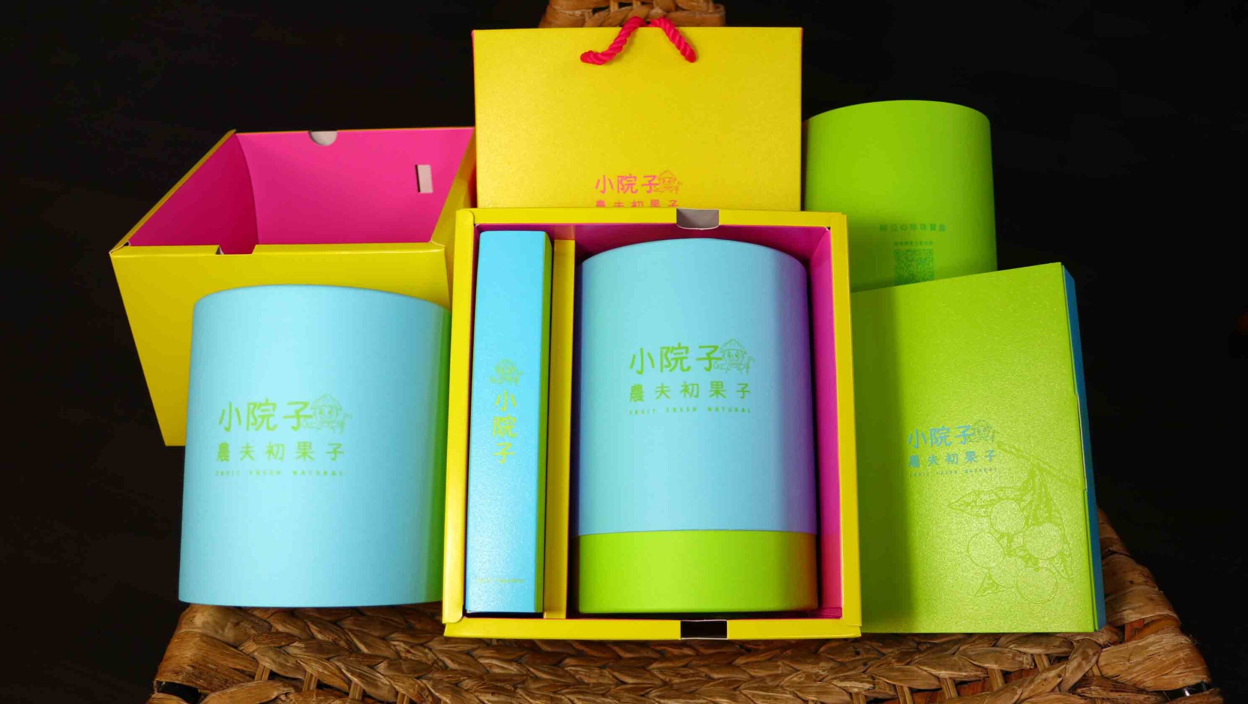龍眼乾禮盒設計與包裝全組成品