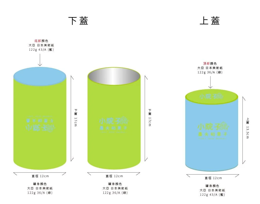 小院子龍眼乾大圓罐禮盒設計
